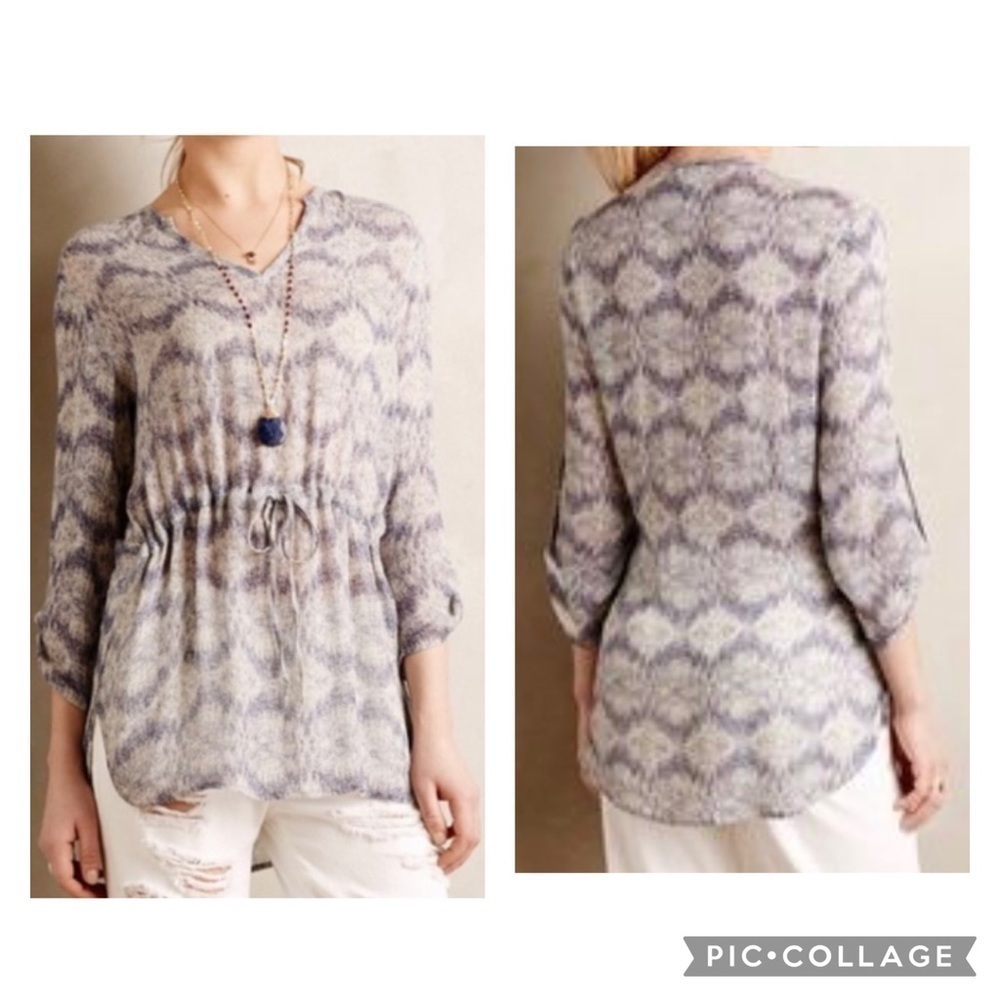 ANTHROPOLOGIE DOLAN LEFT COAST Women’s Purple Gray QUINTANA Tunic Size Medium